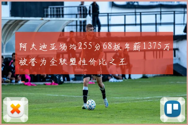 阿夫迪亚场均255分68板年薪1375万被誉为全联盟性价比之王